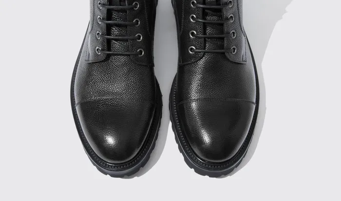 Scarosso Boots Jackie Grain Black Black 8211 Calf 8211 Men