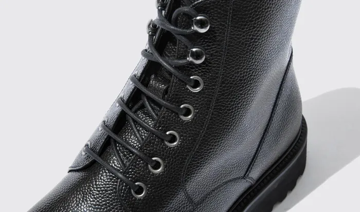 Scarosso Boots Jackie Grain Black Black 8211 Calf 8211 Men