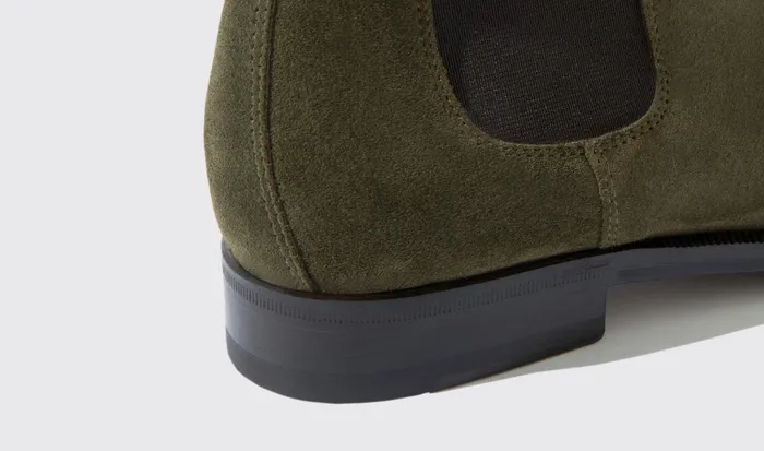 Scarosso Chelsea Boots Elena Foresta Dark Green 8211 Suede 8211 Women