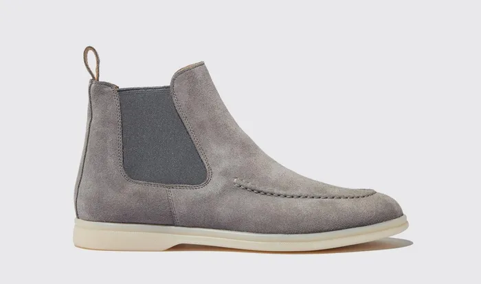 Scarosso Chelsea Boots Eugenia Grigia Scamosciata Grey 8211 Suede Leather 8211 Women