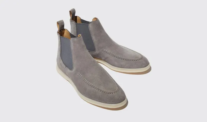 Scarosso Chelsea Boots Eugenia Grigia Scamosciata Grey 8211 Suede Leather 8211 Women
