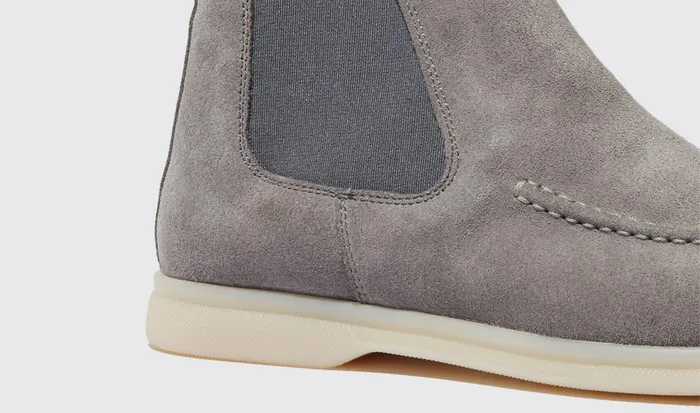 Scarosso Chelsea Boots Eugenia Grigia Scamosciata Grey 8211 Suede Leather 8211 Women
