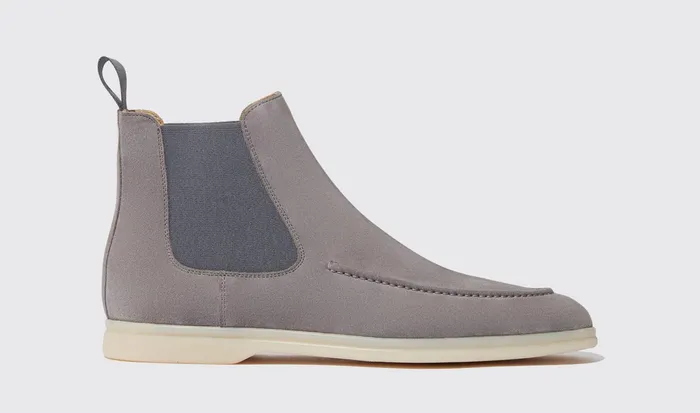 Scarosso Chelsea Boots Eugenio Grigio Scamosciato Grey 8211 Suede 8211 Men