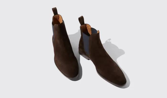 Scarosso Chelsea Boots Giacomo Brown Brown Suede 8211 Jetsetter Edition 8211 Men