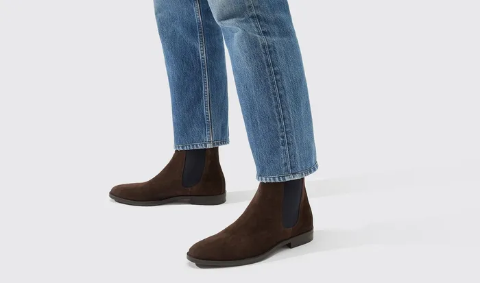 Scarosso Chelsea Boots Giacomo Brown Brown Suede 8211 Jetsetter Edition 8211 Men