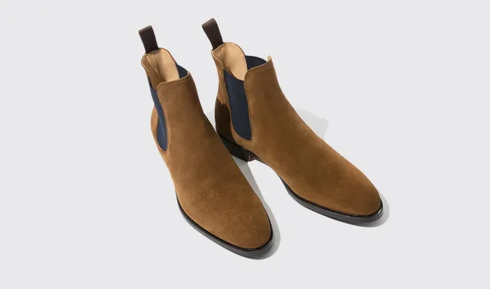 Scarosso Chelsea Boots Giancarlo Tabacco Tobacco Suede 8211 Men