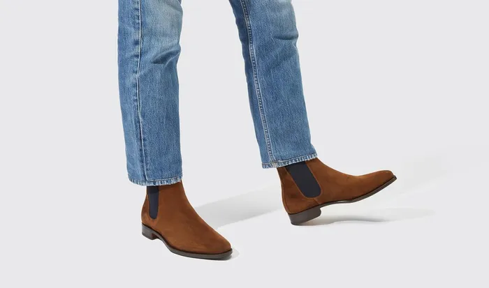 Scarosso Chelsea Boots Giancarlo Tabacco Tobacco Suede 8211 Men