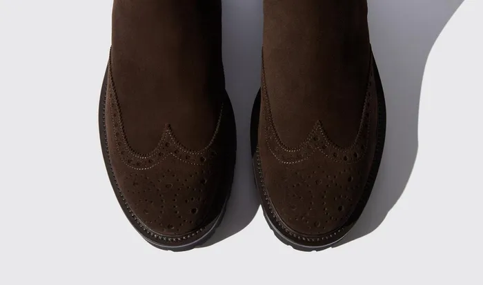 Scarosso Chelsea Boots Keith Brown Suede Brown Suede 8211 Men