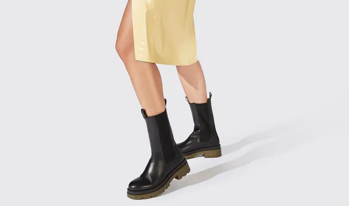 Scarosso Chelsea Boots Kim Green Edit Green 8211 Calf 8211 Women