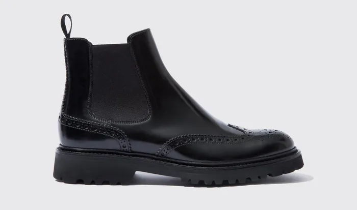Scarosso Chelsea Boots Poppy Black Black 8211 Polished Calf 8211 Women