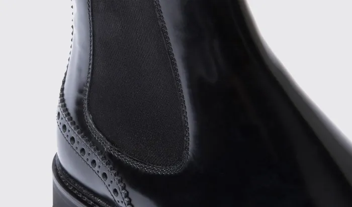 Scarosso Chelsea Boots Poppy Black Black 8211 Polished Calf 8211 Women