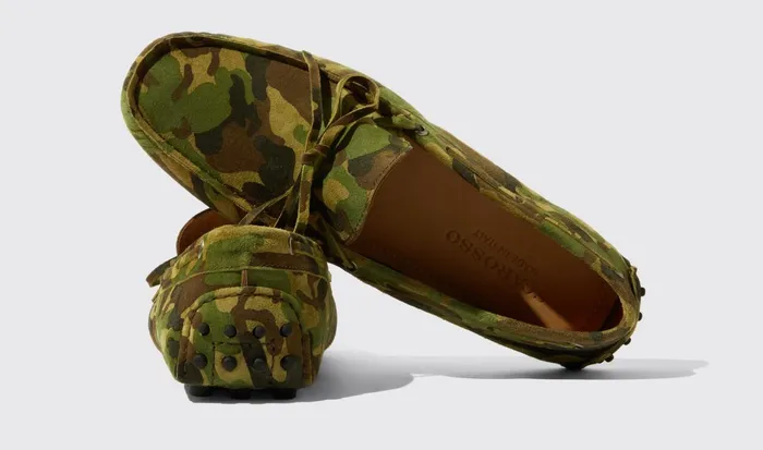 Scarosso Driving Shoes James Camo Suede Camo 8211 Suede 8211 Men