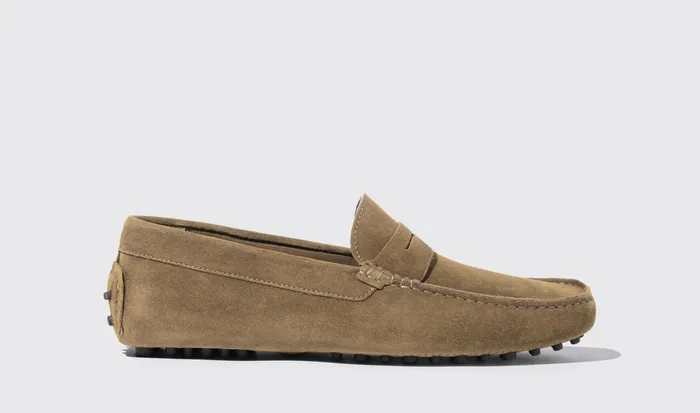 Scarosso Driving Shoes Michael Beige Suede Beige 8211 Suede 8211 Men