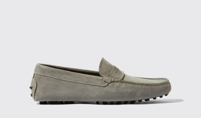 Scarosso Driving Shoes Michael Grey Suede Grey 8211 Suede 8211 Men