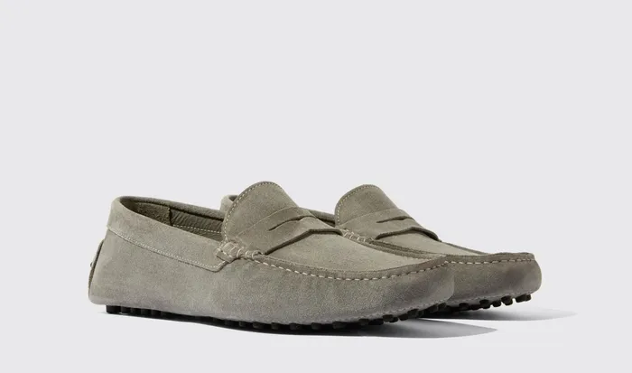 Scarosso Driving Shoes Michael Grey Suede Grey 8211 Suede 8211 Men