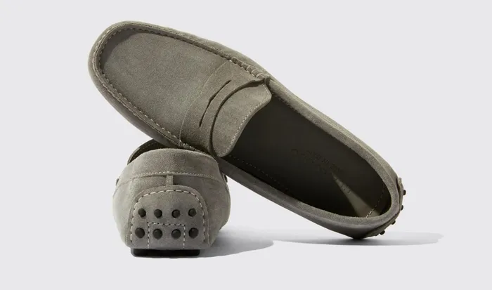 Scarosso Driving Shoes Michael Grey Suede Grey 8211 Suede 8211 Men
