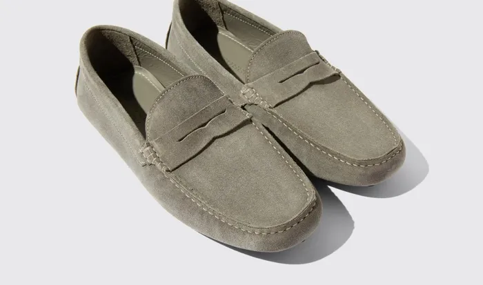 Scarosso Driving Shoes Michael Grey Suede Grey 8211 Suede 8211 Men