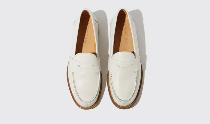 Scarosso Loafers Harper White White 8211 Calf Leather 8211 Women