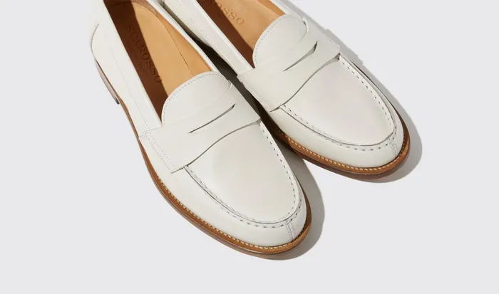 Scarosso Loafers Harper White White 8211 Calf Leather 8211 Women