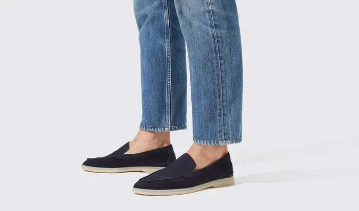 Scarosso Loafers Ludovico Blu Scamosciato Blue 8211 Suede 8211 Men