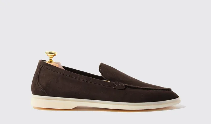 Scarosso Loafers Ludovico Moro Scamosciato Dark Brown 8211 Suede 8211 Men