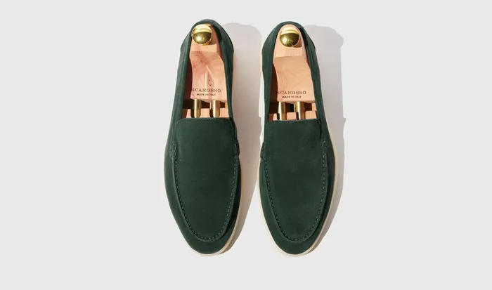 Scarosso Loafers Ludovico Verde Scamosciato Green 8211 Suede 8211 Men