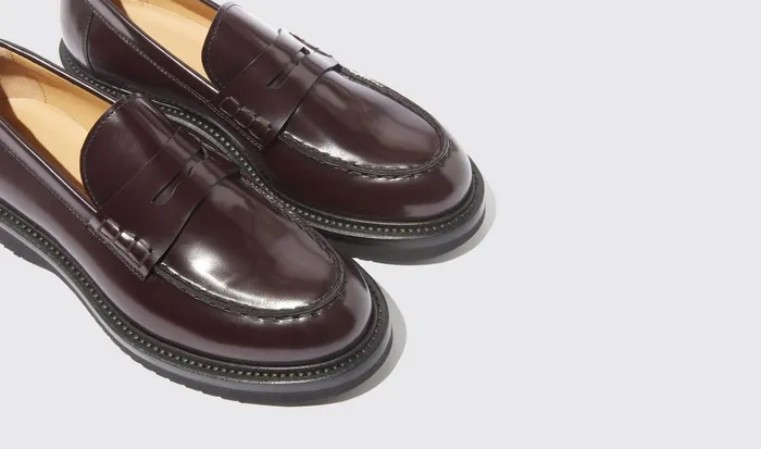Scarosso Loafers Michelle Burgundy Bright Burgundy 8211 Brushed Calf 8211 Women