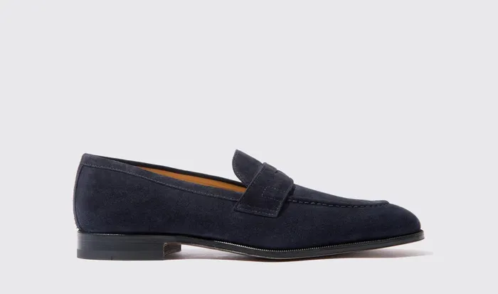 Scarosso Loafers Raimondo Abisso Scamosciato Dark Blue Suede 8211 Men