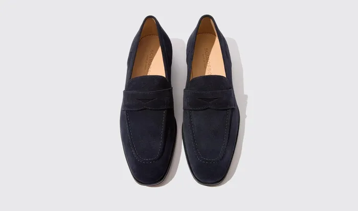 Scarosso Loafers Raimondo Abisso Scamosciato Dark Blue Suede 8211 Men