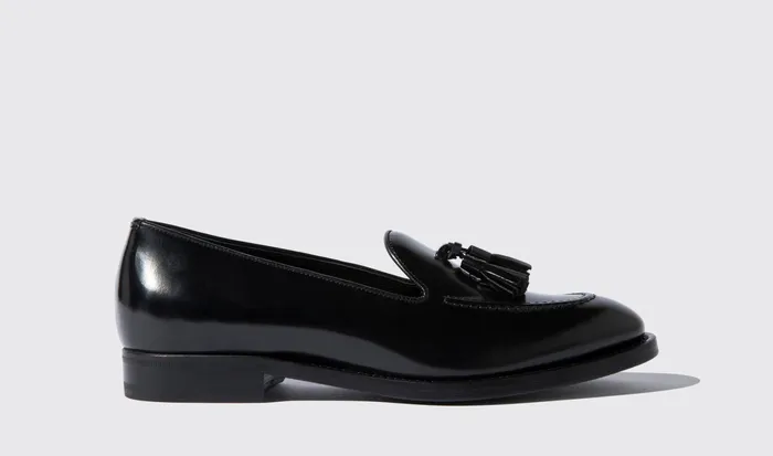 Scarosso Loafers Sienna Black Bright Black 8211 Polished Calf 8211 Women