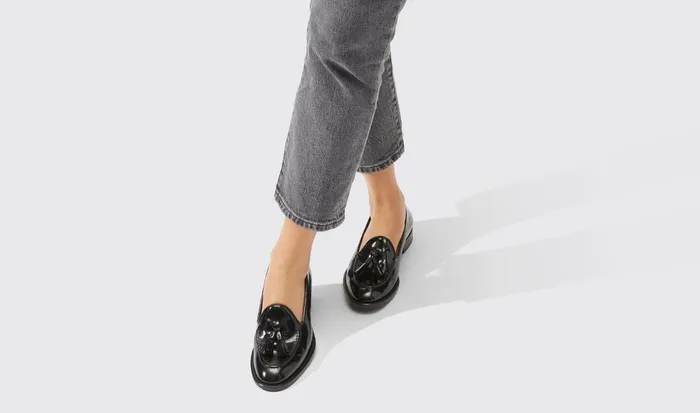 Scarosso Loafers Sienna Black Bright Black 8211 Polished Calf 8211 Women