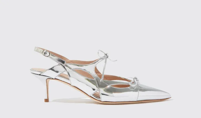 Scarosso Pumps Cinderella Silver 8211 Laminated Calf 8211 Women