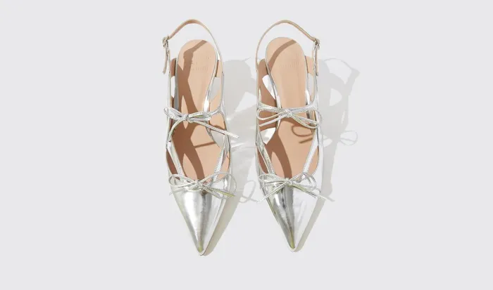 Scarosso Pumps Cinderella Silver 8211 Laminated Calf 8211 Women