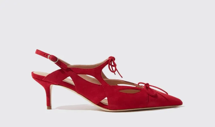 Scarosso Pumps Kiss Red 8211 Suede 8211 Women