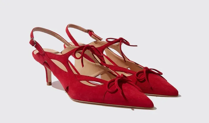 Scarosso Pumps Kiss Red 8211 Suede 8211 Women