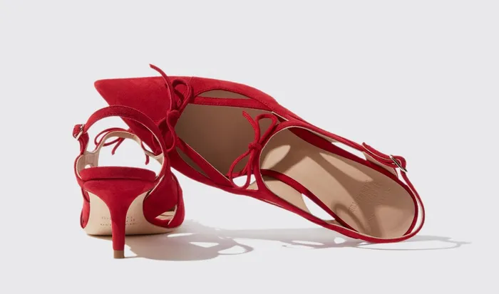Scarosso Pumps Kiss Red 8211 Suede 8211 Women