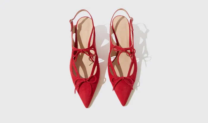 Scarosso Pumps Kiss Red 8211 Suede 8211 Women