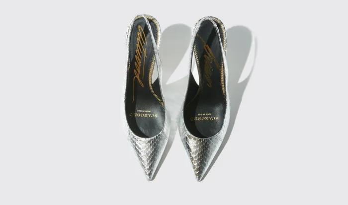 Scarosso Pumps Sutton Silver Elaphe Silver 8211 Elaphe 8211 Women