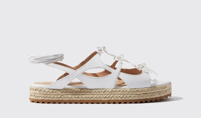 Scarosso Sandals Breeze White 8211 Calf 8211 Women