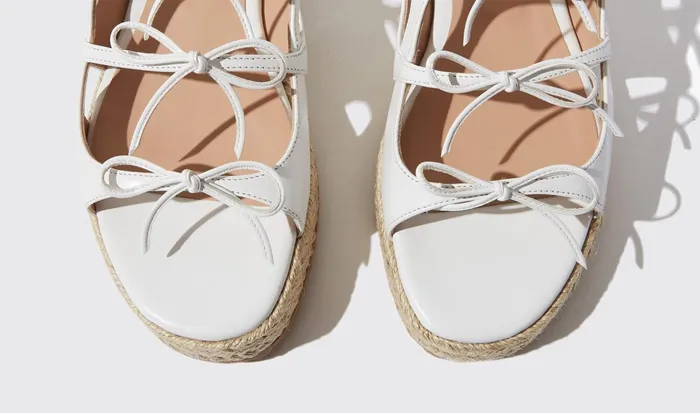 Scarosso Sandals Breeze White 8211 Calf 8211 Women