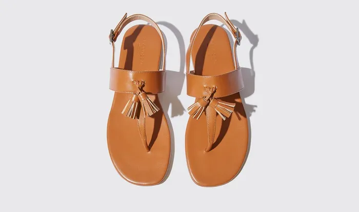 Scarosso Sandals Emma Cognac Cognac 8211 Calf 8211 Women