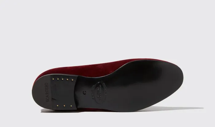 Scarosso Slippers Becky Burgundy Velvet Burgundy 8211 Velvet 8211 Women