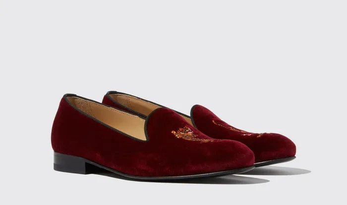 Scarosso Slippers Becky Burgundy Velvet Burgundy 8211 Velvet 8211 Women