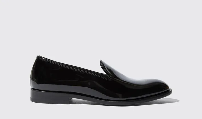 Scarosso Slippers GEORGE Black Patent 8211 Men