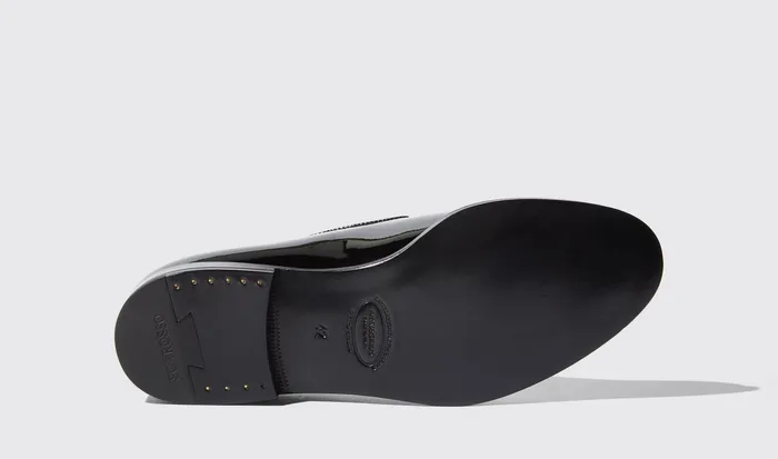 Scarosso Slippers GEORGE Black Patent 8211 Men