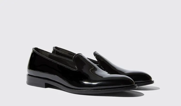 Scarosso Slippers GEORGE Black Patent 8211 Men