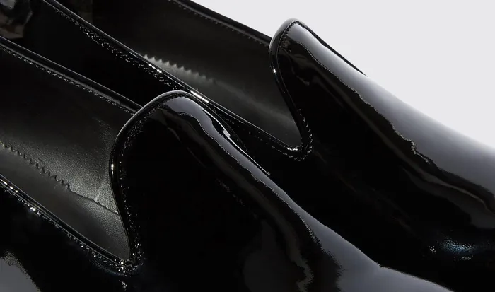 Scarosso Slippers GEORGE Black Patent 8211 Men