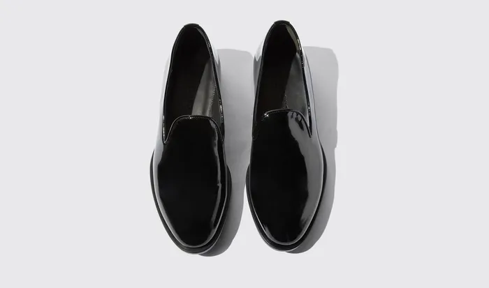 Scarosso Slippers GEORGE Black Patent 8211 Men