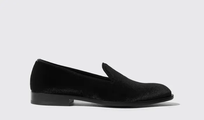 Scarosso Slippers GEORGE BLACK VELVET Black Velvet 8211 Men