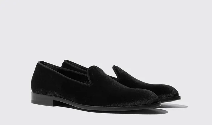 Scarosso Slippers GEORGE BLACK VELVET Black Velvet 8211 Men